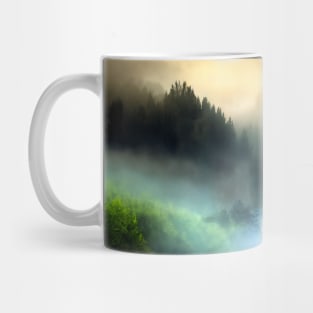 Foggy mountain Mug